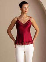 [Viini] SilkSilky-FI Spaghetti Strap V Neck Camisole Top 004