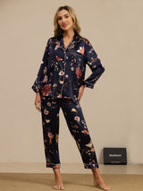 [Laivasto Kukka] SilkSilky-FI Long Sleeve Notkokaulus Naisten Pyjamat 001