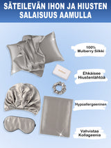 [Harmaa] SilkSilky-FI 19Momme Pure Silk Pillowcase Set 002