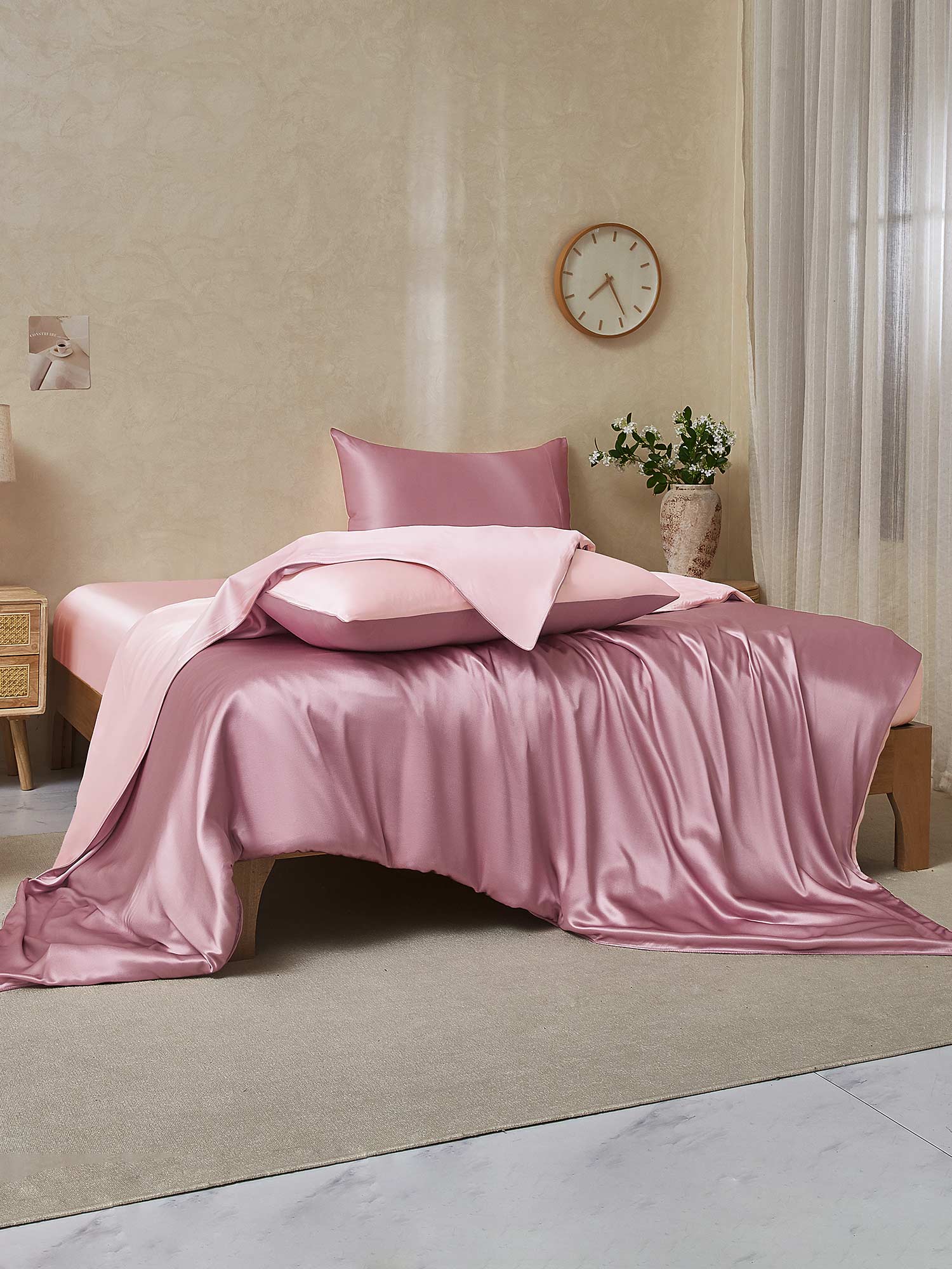 [VaaleanMauve+VaaleaPinkki] SilkSilky-FI 19Momme Bedding Set 002,