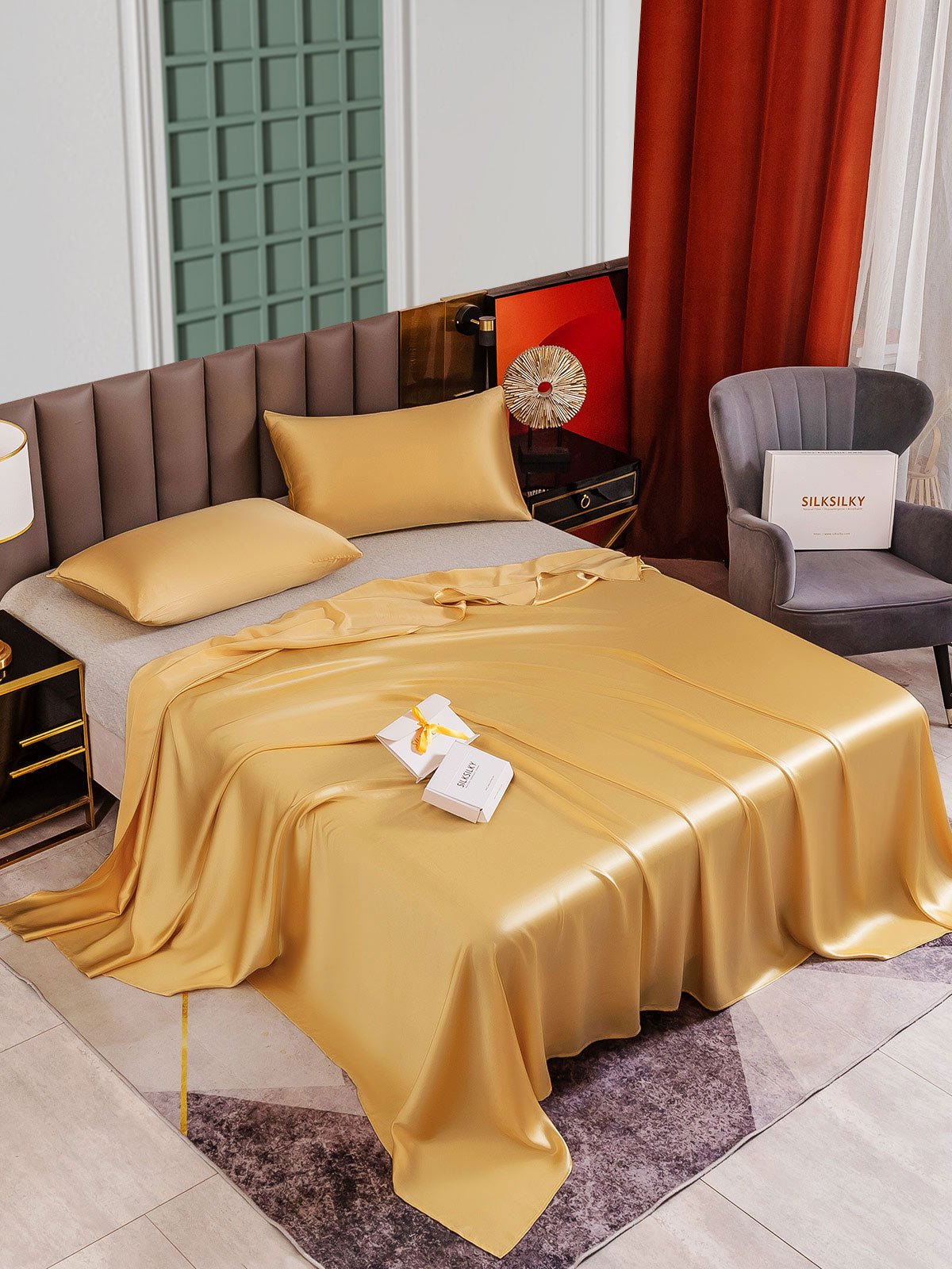 [Samppanja] SilkSilky-FI 25Momme Bedding Set 004