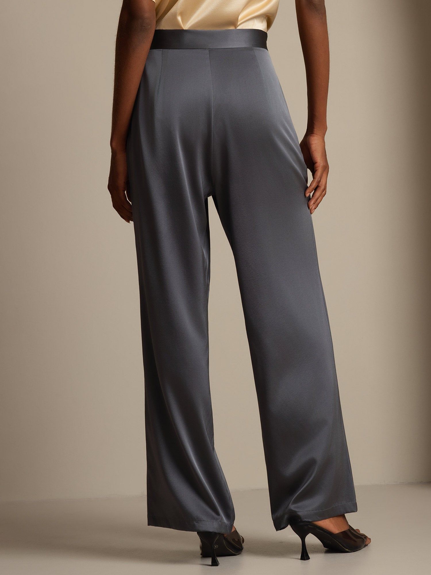 [Tumman Harmaa] SilkSilky-FI 19Momme Womens Pants 002,