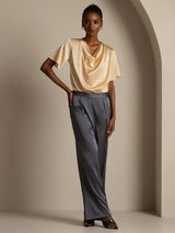 [Tumman Harmaa] SilkSilky-FI Naisten Housut 007