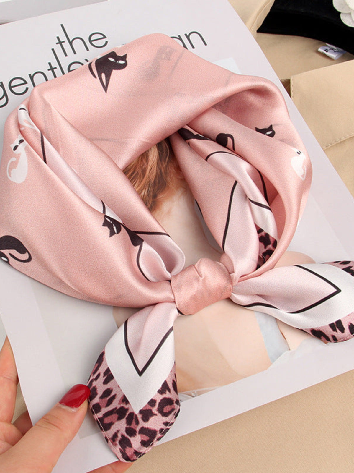 SilkSilky FI Pure Silk Scarf Pinkki 001