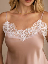 [Toscana] SilkSilky-FI Spaghetti Strap V Neck Camisole Top 003