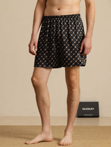 [Musta Ketju] SilkSilky-FI Men's Sleep Shorts 001