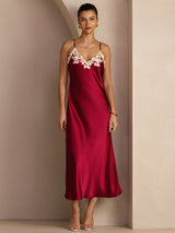 [Viini] SilkSilky-FI Spaghetti Strap V Neck Mekko 006