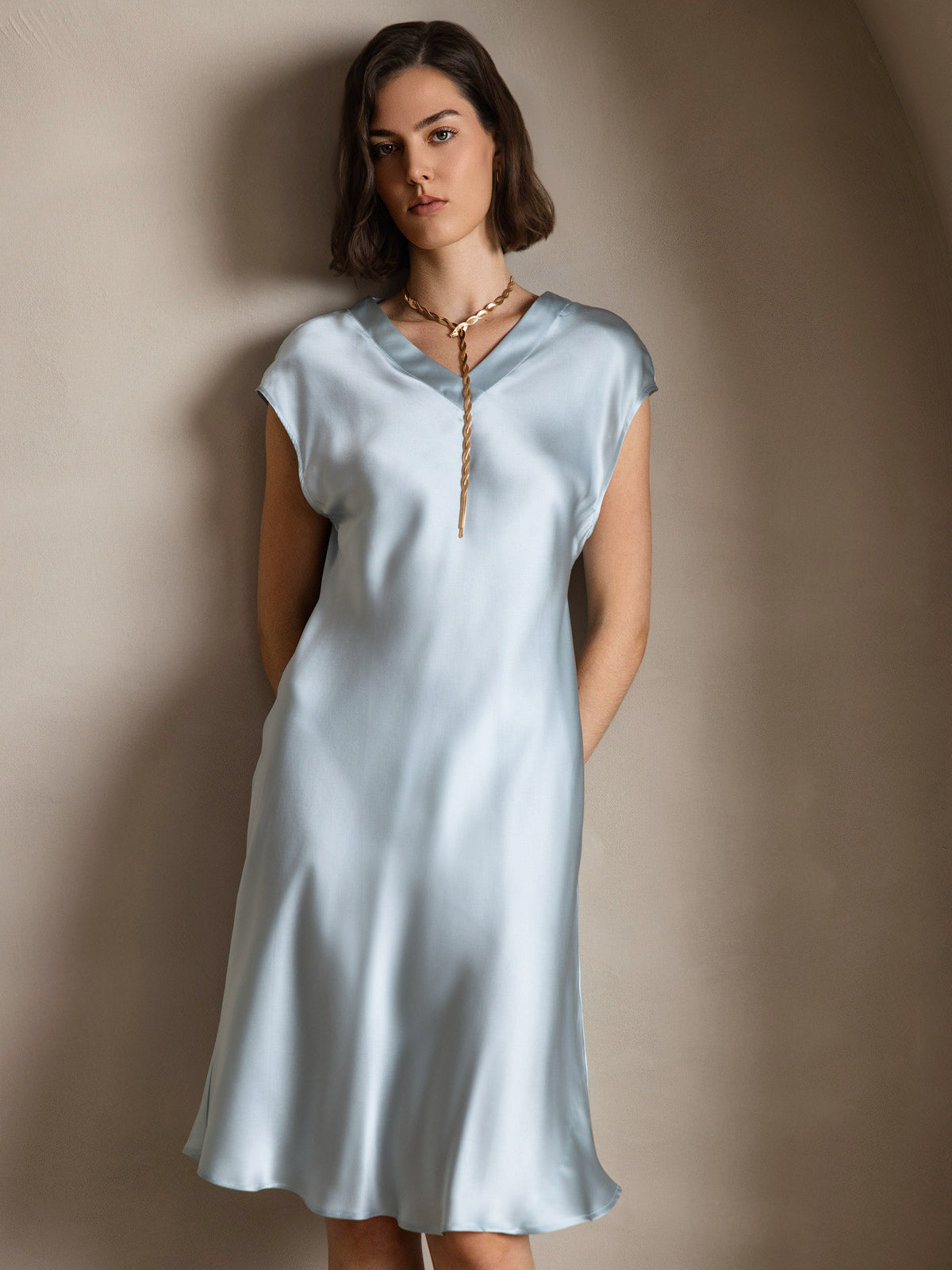 SilkSilky-FI Dress Vaaleansininen 003