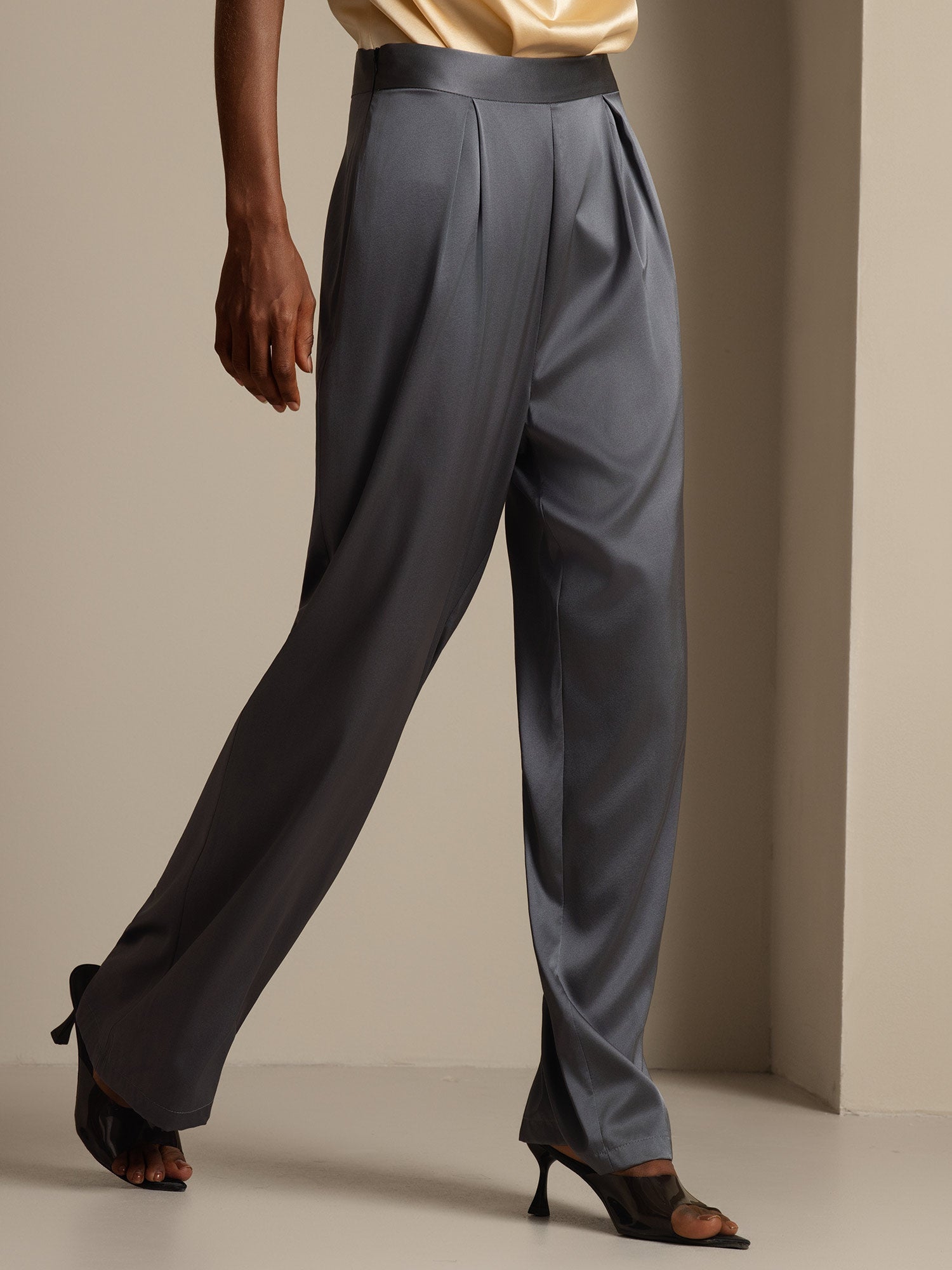 [Tumman Harmaa] SilkSilky-FI 19Momme Womens Pants 003,