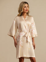 [Samppanja] SilkSilky-FI 3/4 Sleeve Naisten Aamutakki 003