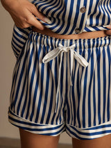 [Tummansininen] SilkSilky-FI Womens Pajamas 006,