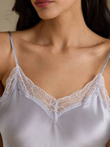 [Hopea] SilkSilky-FI Spaghetti Strap Sweetheart Neck Yöpaita 004
