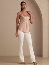 [Toscana] SilkSilky-FI Spaghetti Strap V Neck Camisole Top 007