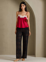 [Viini] SilkSilky-FI Spaghetti Strap V Neck Camisole Top 006