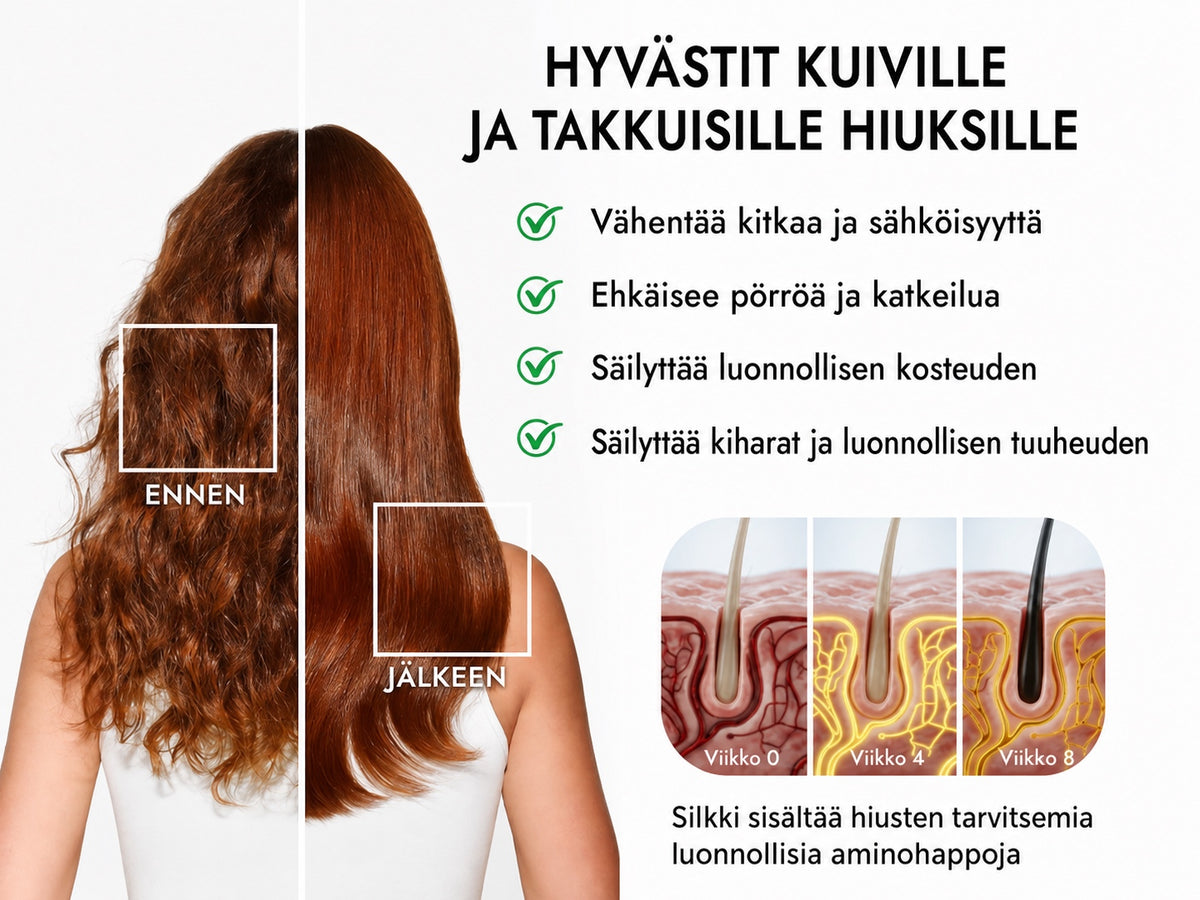 100 % Mulperisilkkiä Kaksikerroksinen Pitkä Yölakki Säädettävällä Pitkällä Nauhalla - Detail 2