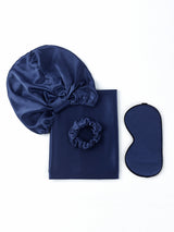 [Tummansininen] SilkSilky-FI 19Momme Pillowcase Set 004