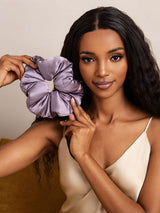 [Tumma Violetti] SilkSilky-FI Scrunchie 002
