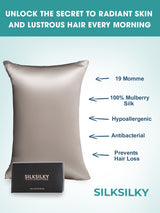 [Harmaa] SilkSilky-FI 19Momme Pillowcase 003