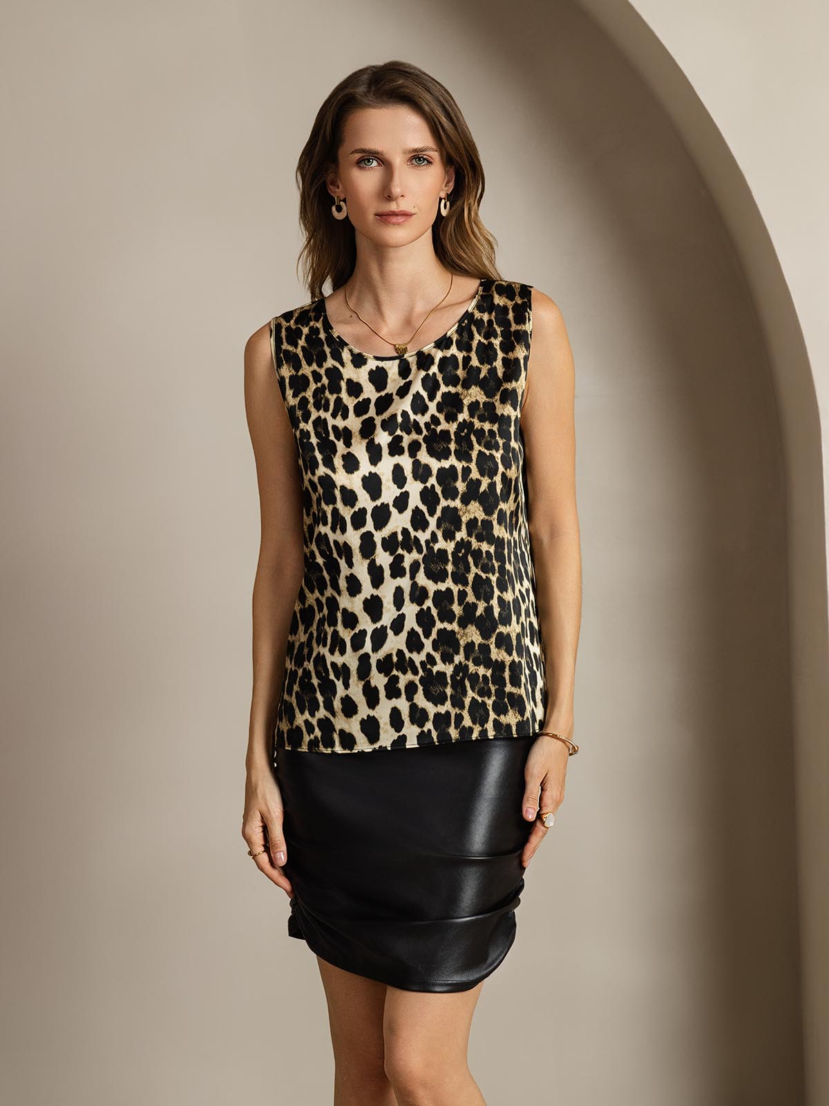 [Leopardi] SilkSilky-FI 19Momme Camisoles 001