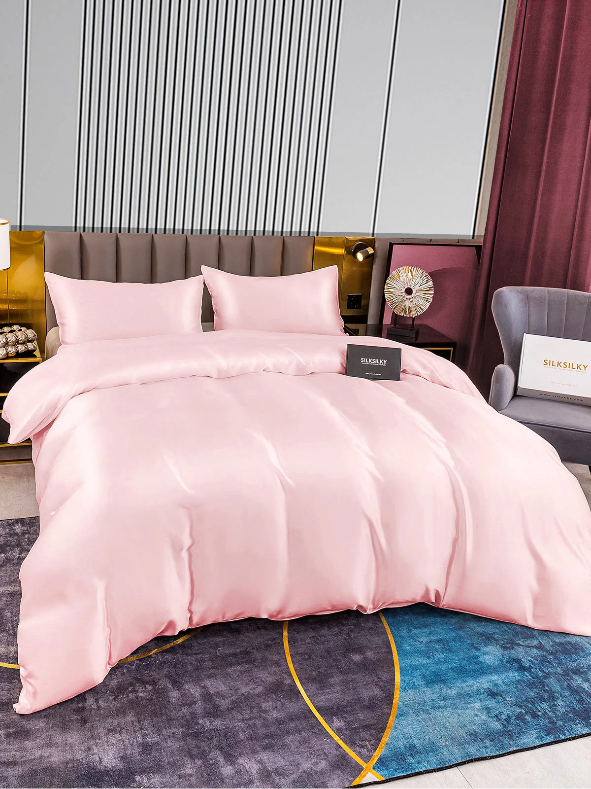 [Pinkki] SilkSilky-FI 22Momme Bedding Set 004