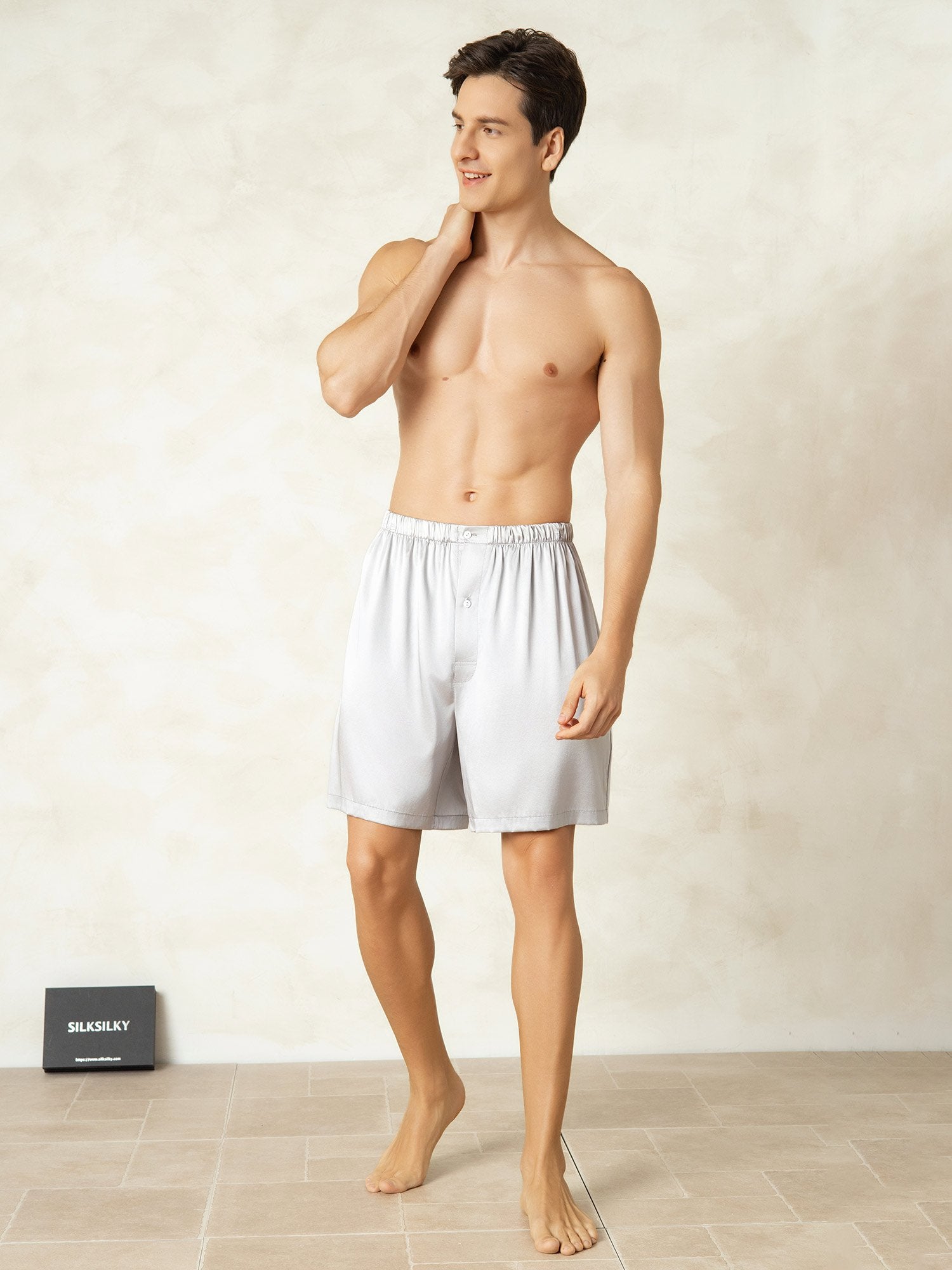 [Hopea] SilkSilky-FI Mens Sleep Bottoms 003