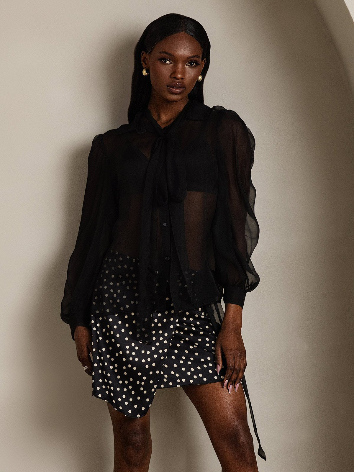 SilkSilky-FI Womens Shirt Musta 003