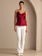 [Viini] SilkSilky-FI Spaghetti Strap V Neck Camisole Top 005