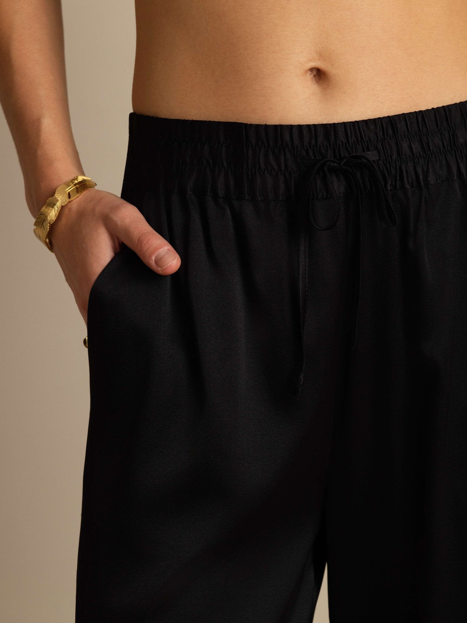 [Musta] SilkSilky-FI 19Momme Womens Pants 006