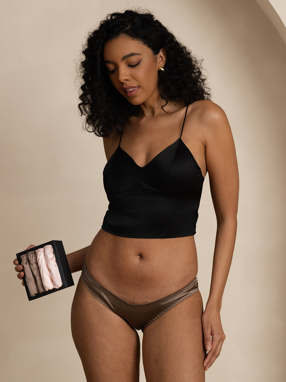 [Pinkki+Khaki] SilkSilky-FI Panty 006