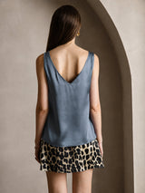 [Aito Petrooli] SilkSilky-FI Sleeveless V Neck Camisole Top 002