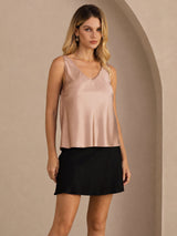 [Toscana] SilkSilky-FI Sleeveless V Neck Camisole Top 006