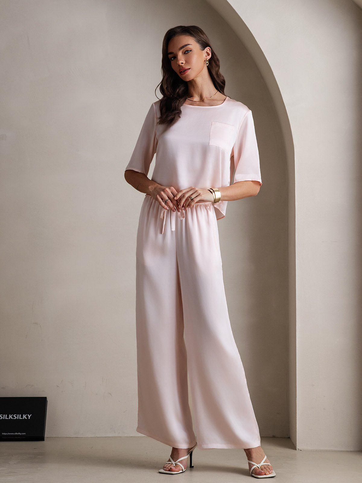 [Pinkki] SilkSilky-FI Womens Pajamas 005,