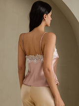 [Toscana] SilkSilky-FI Spaghetti Strap V Neck Camisole Top 002