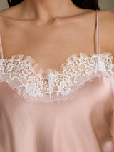 [Toscana] SilkSilky-FI Spaghetti Strap V Neck Camisole Top 004