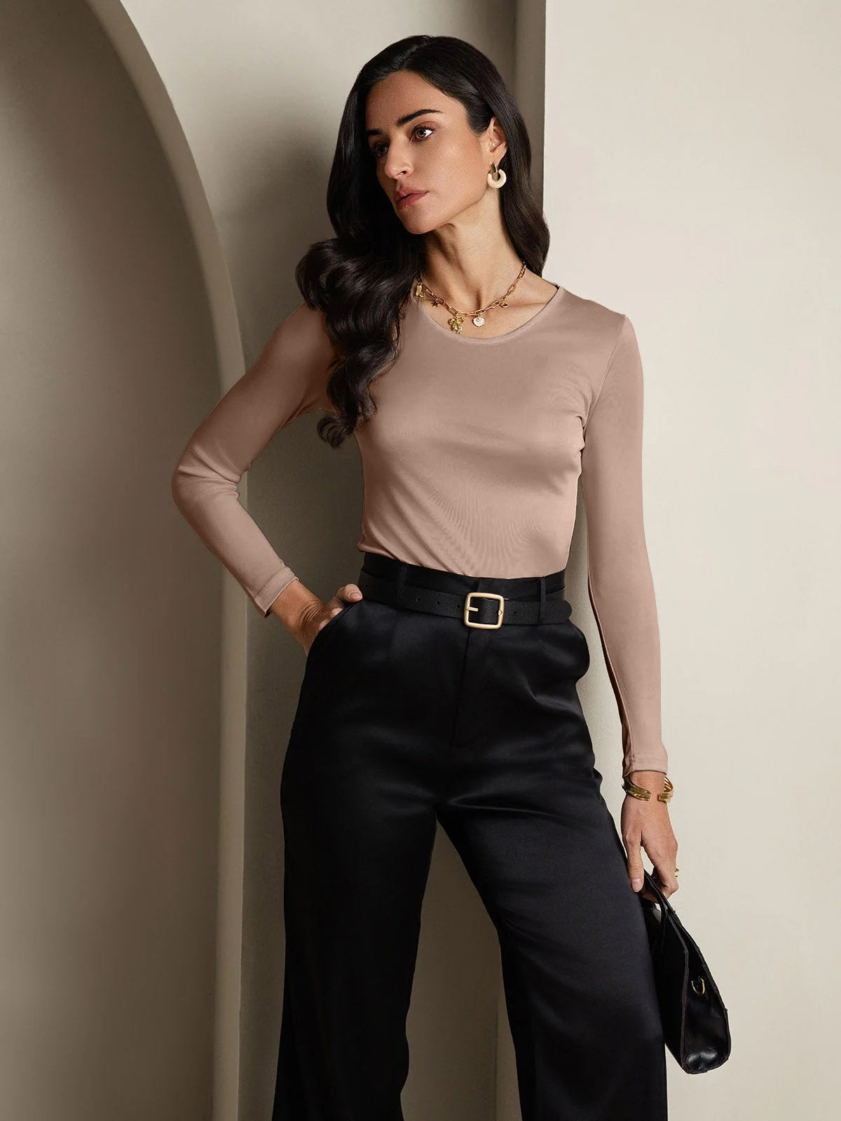 [Kahvi] SilkSilky-FI Womens T-Shirt 004,