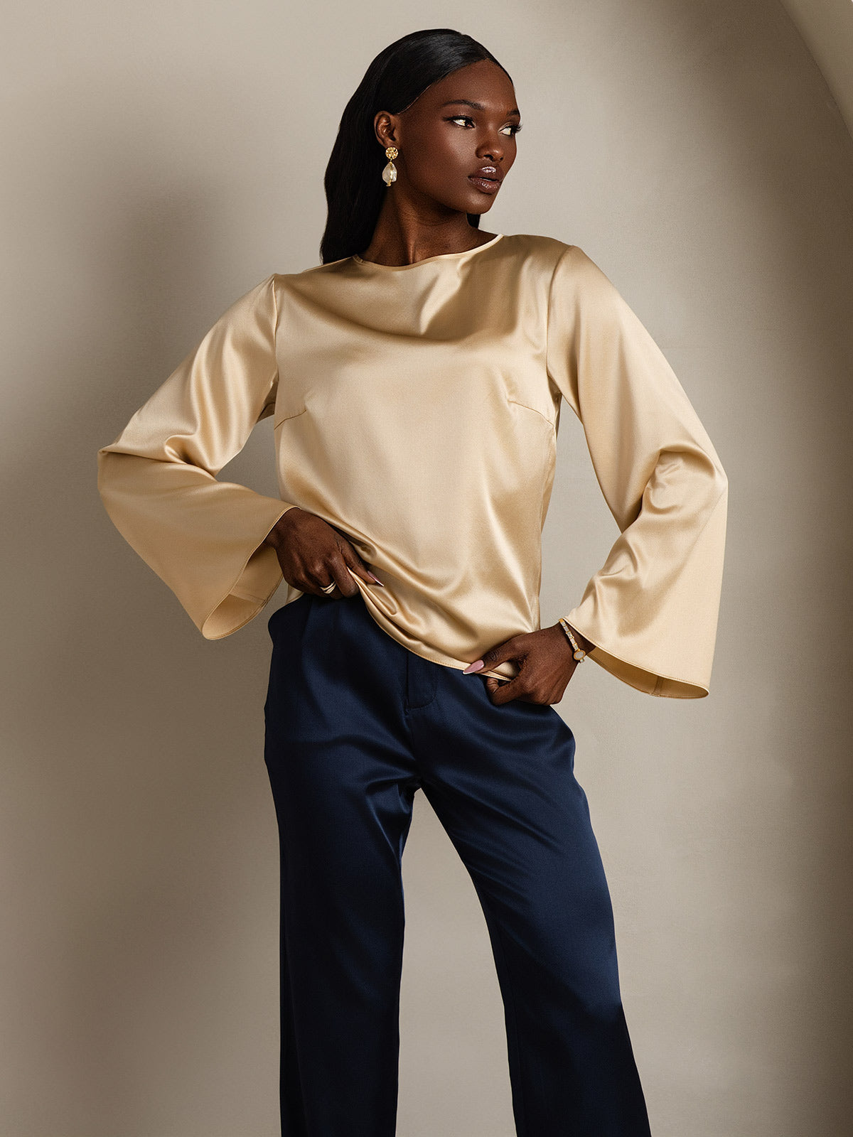 [Samppanja] SilkSilky-FI 19Momme Womens T-Shirt 003,