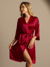 [Viini] SilkSilky-FI 3/4 Sleeve Naisten Aamutakki 003