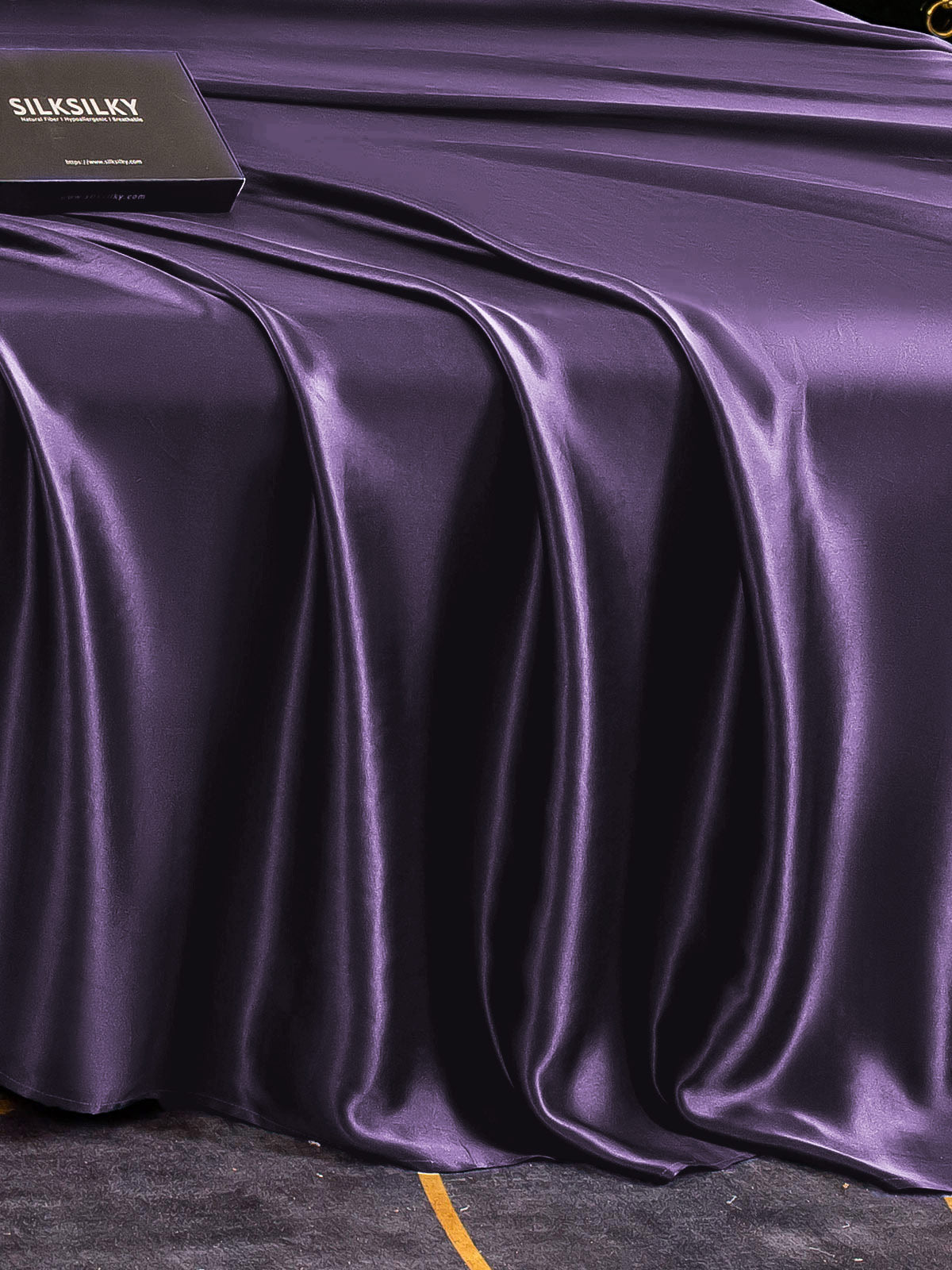 [Tumma Violetti] SilkSilky-FI 22Momme Sheet 005,