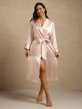 [Pinkki] SilkSilky-FI Long Sleeve Naisten Aamutakki 008