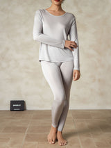 [Hopea] SilkSilky-FI Long Sleeve Round Neck Naisten Pitkät Alusvaatteet 003