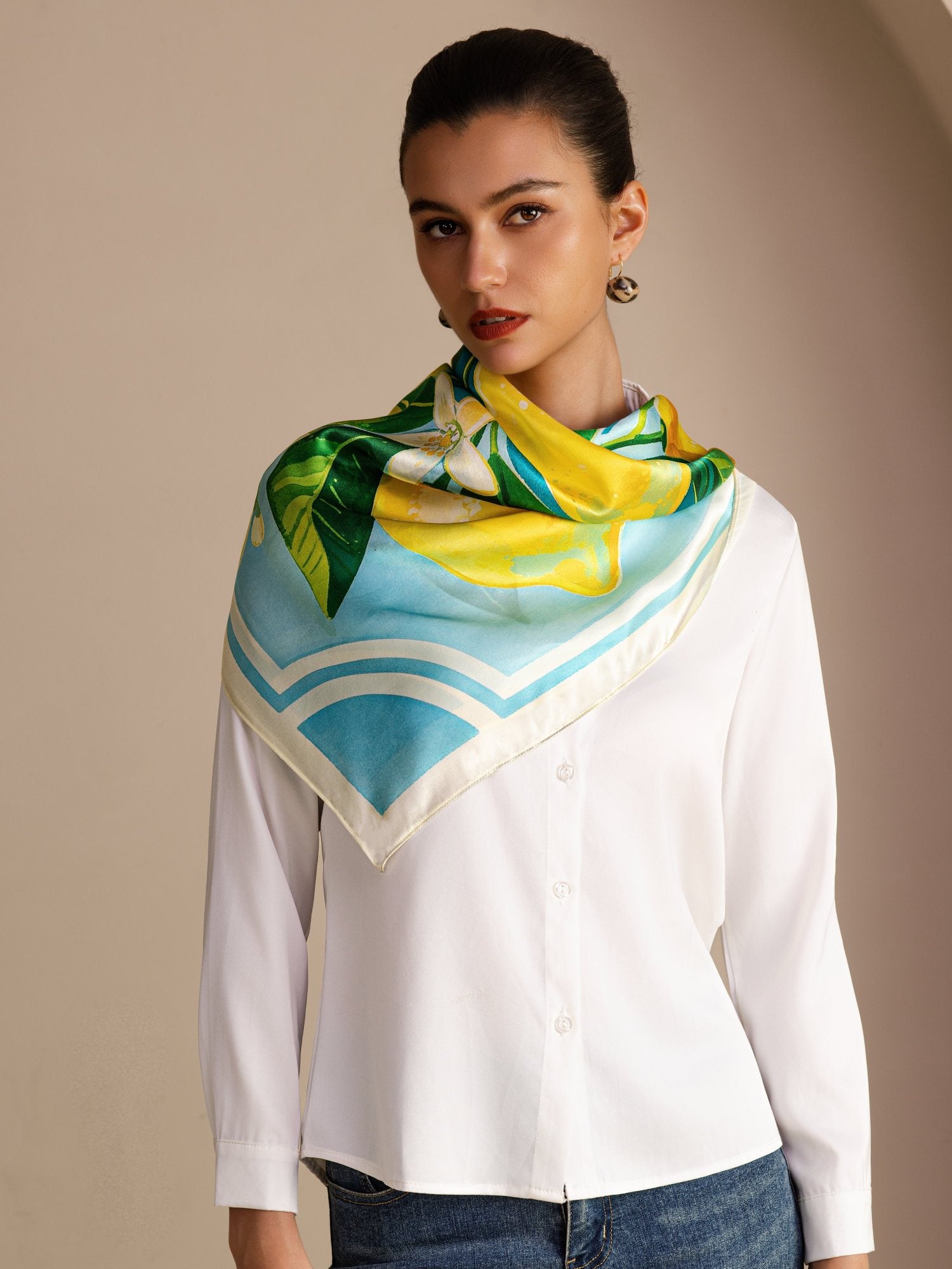 [Sininen Sitruuna] SilkSilky-FI Scarf 002