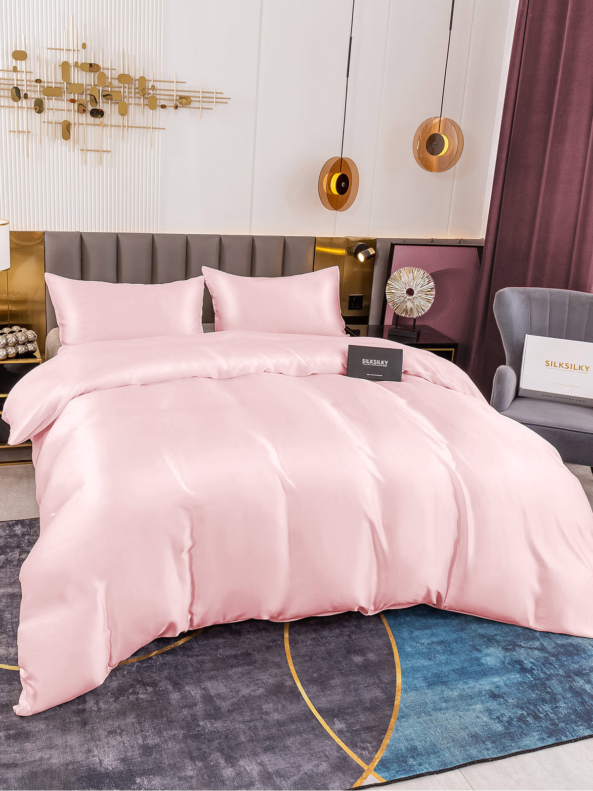 [Pinkki] SilkSilky-FI 19Momme Bedding Set 004