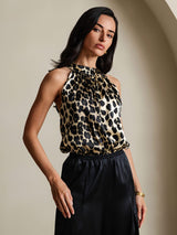[Leopardi] SilkSilky-FI 19Momme Womens T-Shirt 001,