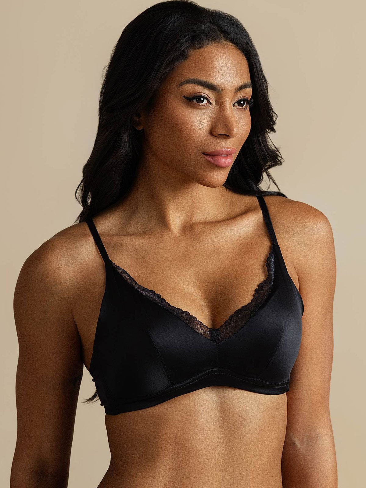 [Musta] SilkSilky-FI Bra 007,