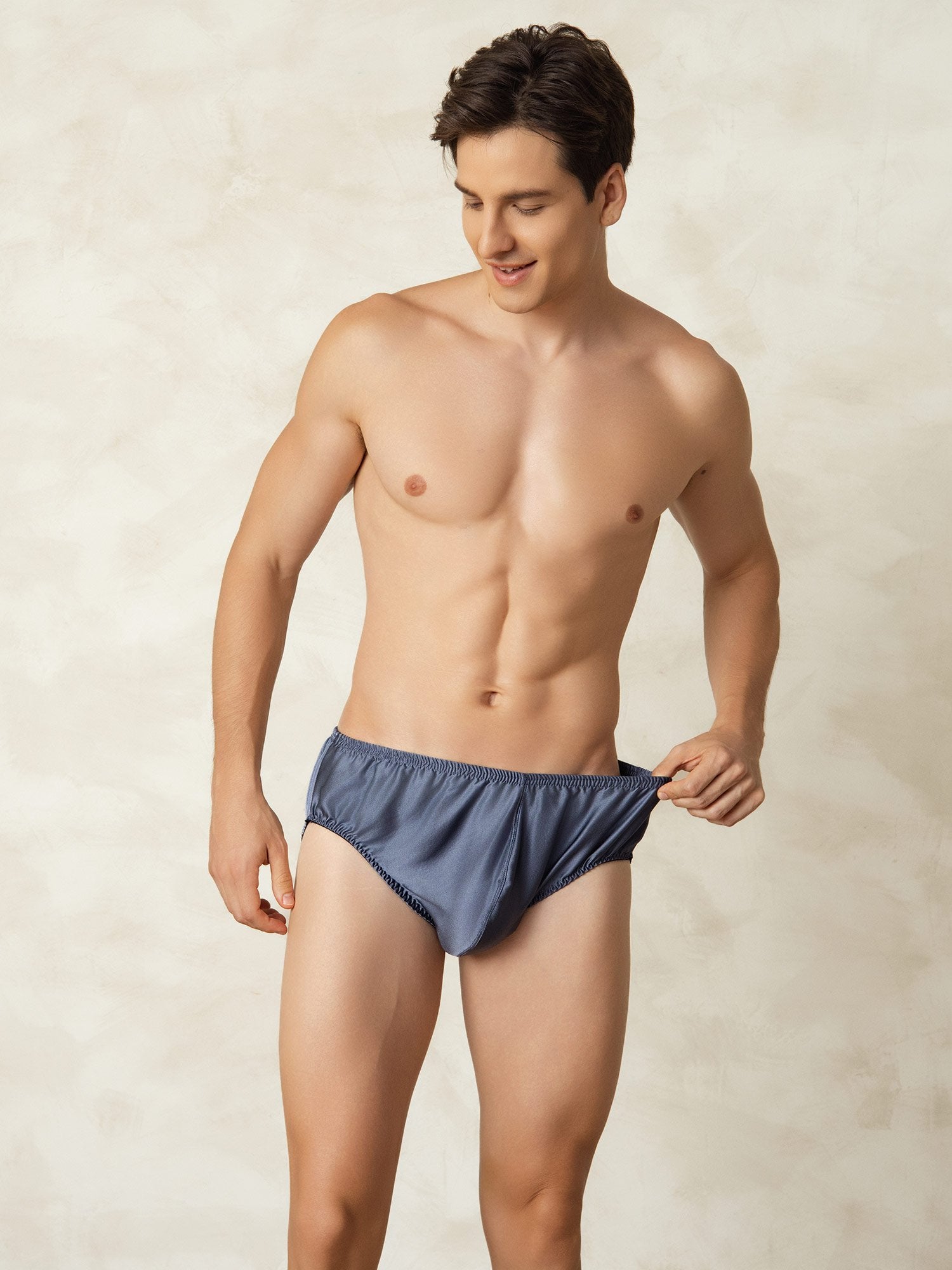 [Harmaansininen] SilkSilky-FI Mens Underwear 005