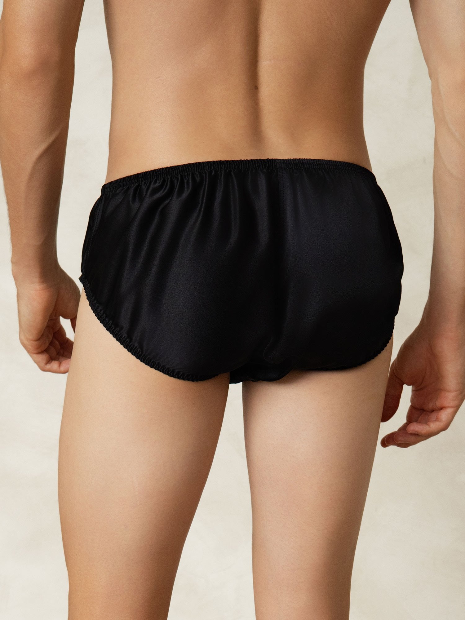 [Musta] SilkSilky-FI Mens Underwear 002