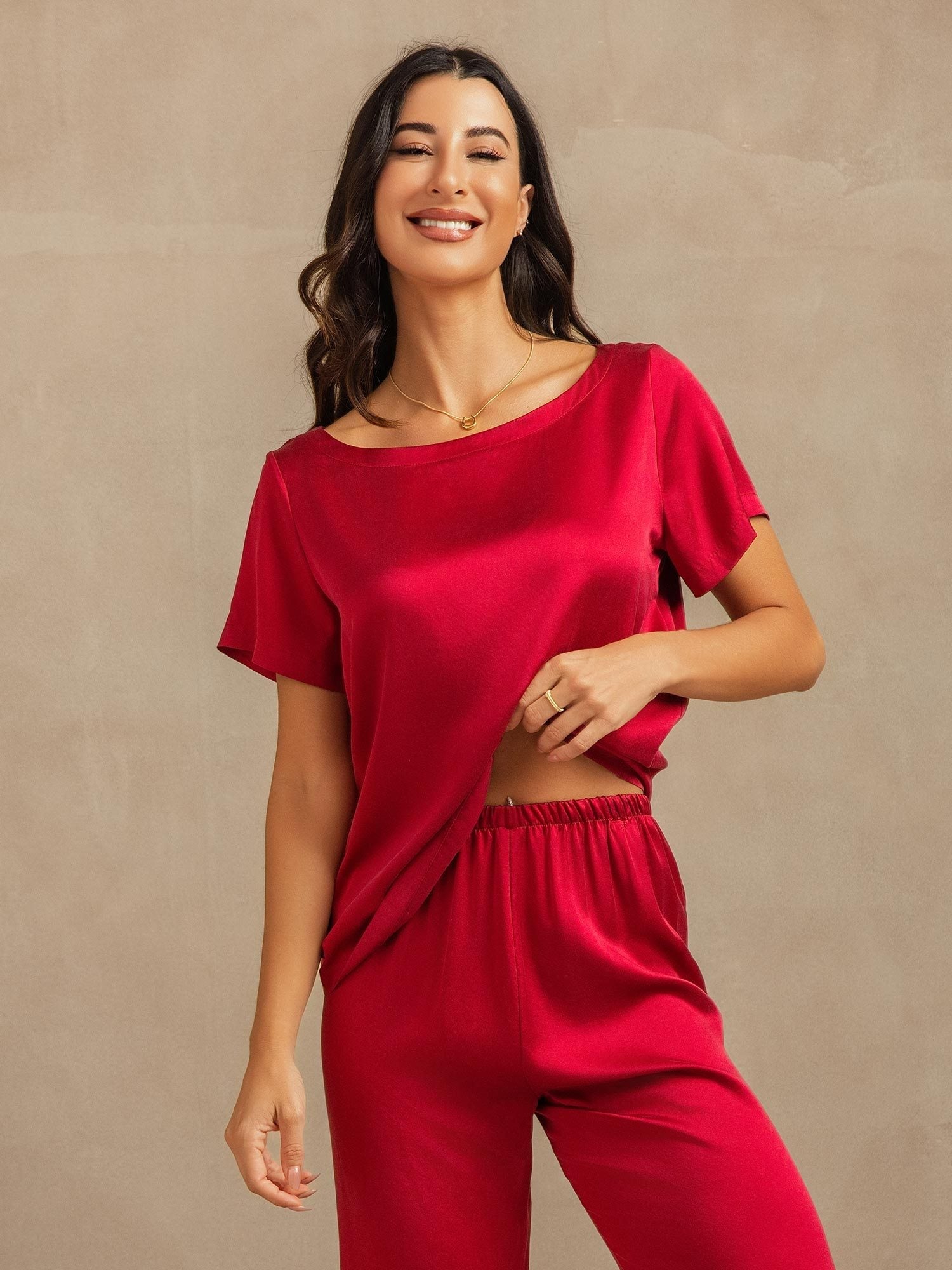 [Viini] SilkSilky-FI 19Momme Womens Pajamas 008