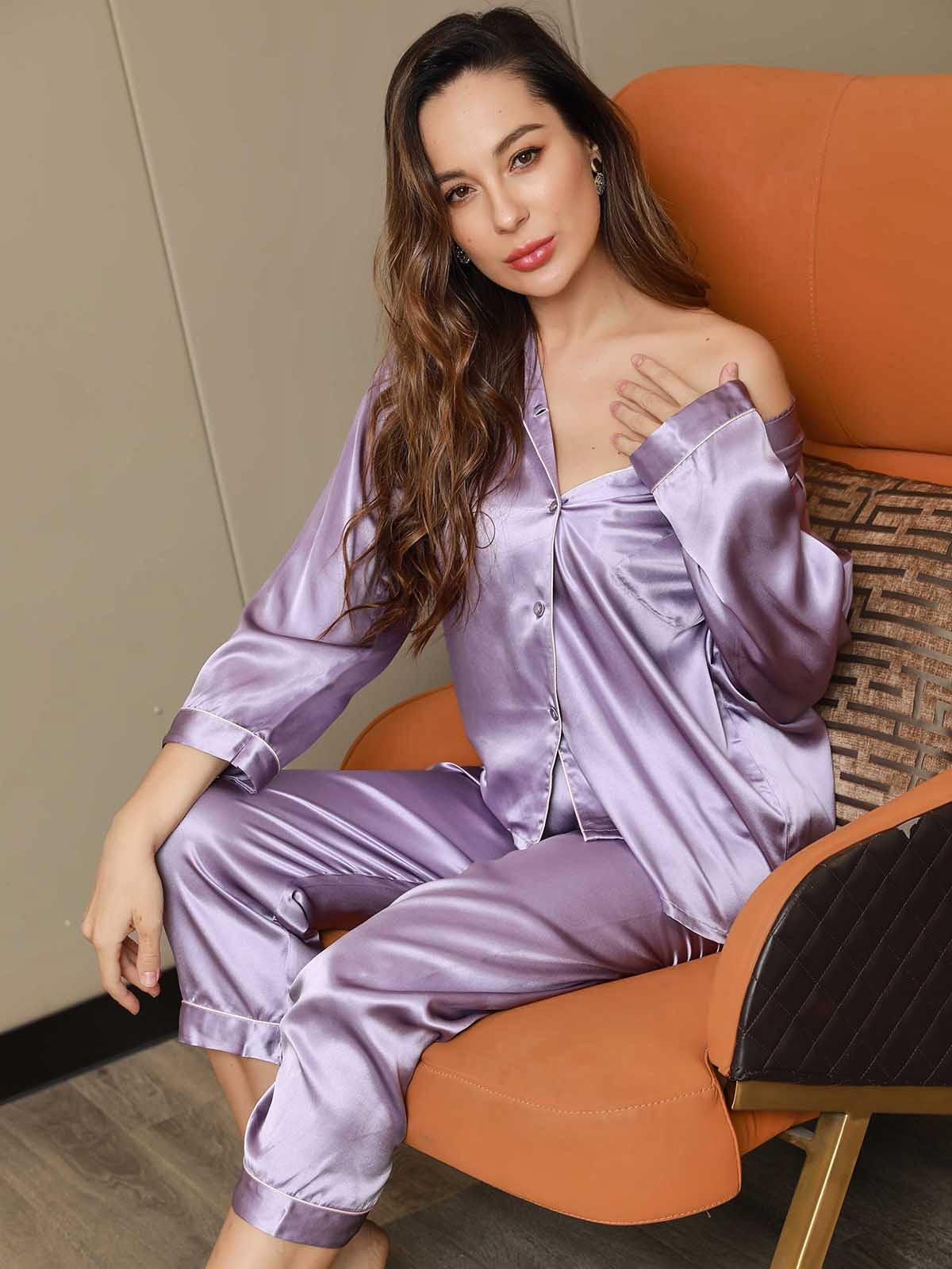 SilkSilky-FI Womens Pajamas Laventeli 001