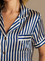 [Tummansininen] SilkSilky-FI Womens Pajamas 007,