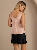[Toscana] SilkSilky-FI Sleeveless V Neck Camisole Top 002